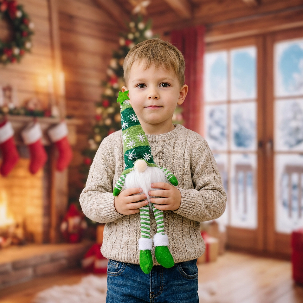 Leuchtende LED-Weihnachtswichtel-Dekorationen