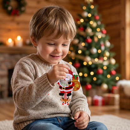 DIY-Weihnachts-Schüttelanhänger-Bastelset für Kinder