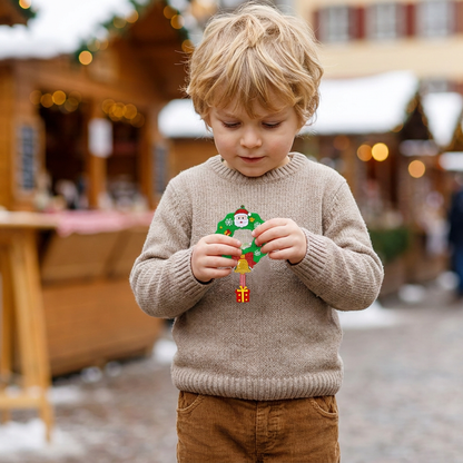 DIY-Weihnachts-Schüttelanhänger-Bastelset für Kinder