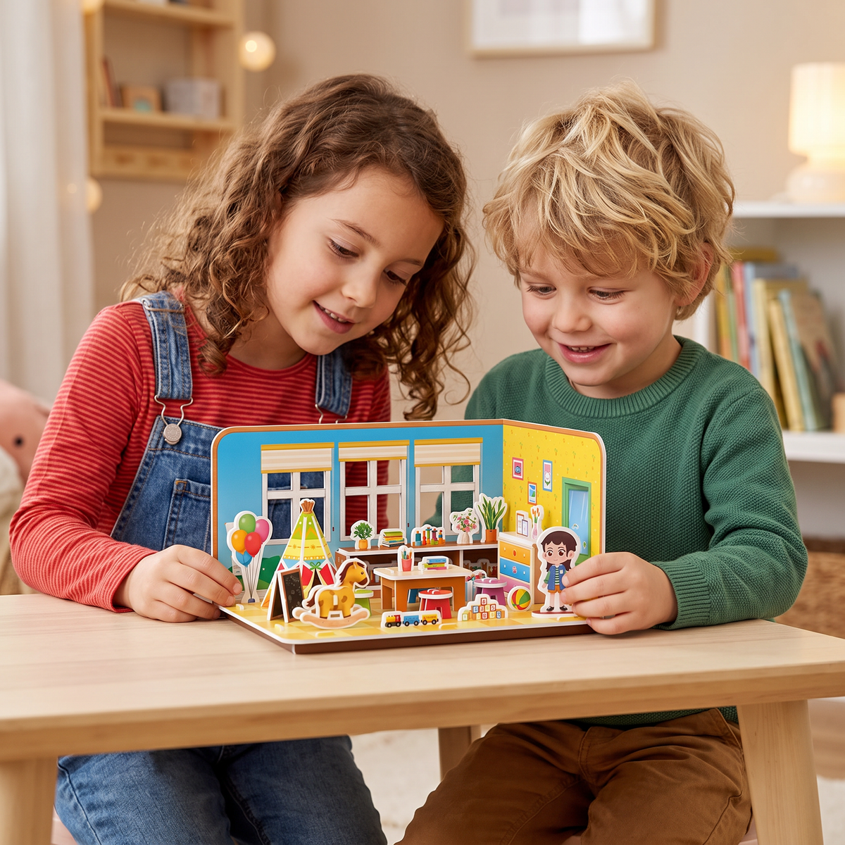3D-DIY-Spielzimmer-Bauset – Pädagogisches Puzzle- & Bastelset