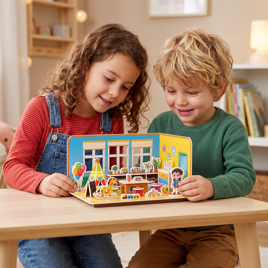 3D-DIY-Spielzimmer-Bauset – Pädagogisches Puzzle- & Bastelset