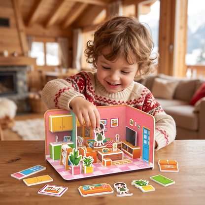 3D-DIY-Spielzimmer-Bauset – Pädagogisches Puzzle- & Bastelset