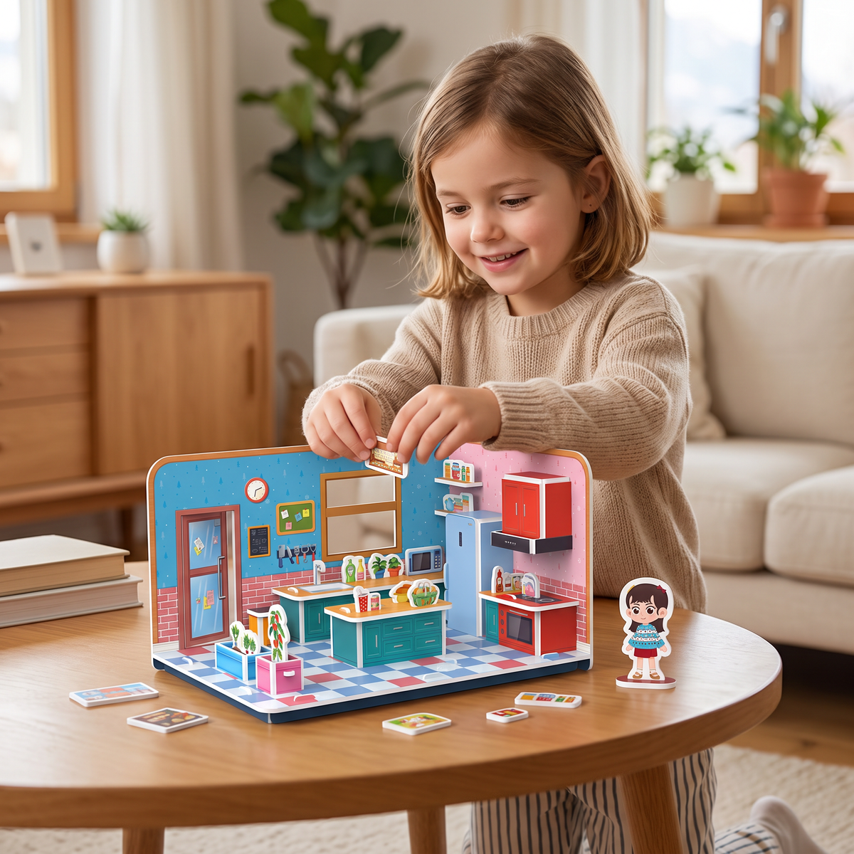 3D-DIY-Spielzimmer-Bauset – Pädagogisches Puzzle- & Bastelset