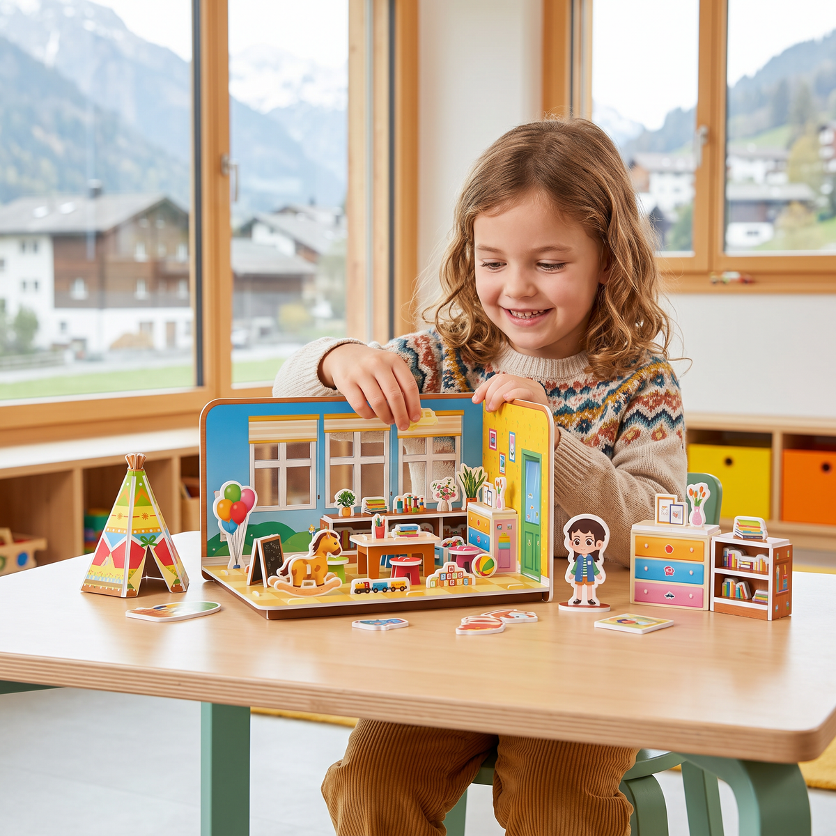 3D-DIY-Spielzimmer-Bauset – Pädagogisches Puzzle- & Bastelset