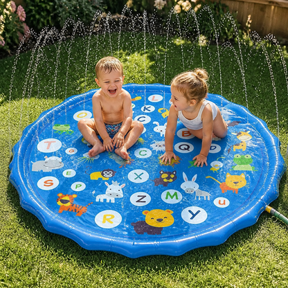 Aufblasbare Kinder-Wasserspielmatte mit Sprinkler – Outdoor Sprühspaß für Garten & Strand