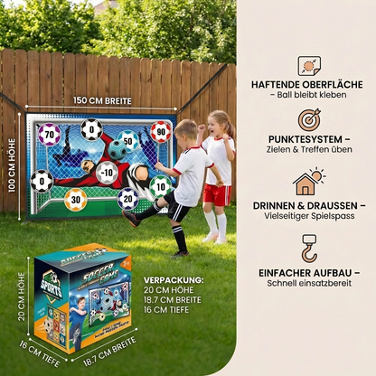 Klebende Fußball Zielschuss Wand  – Indoor & Outdoor Trainings- und Spielset