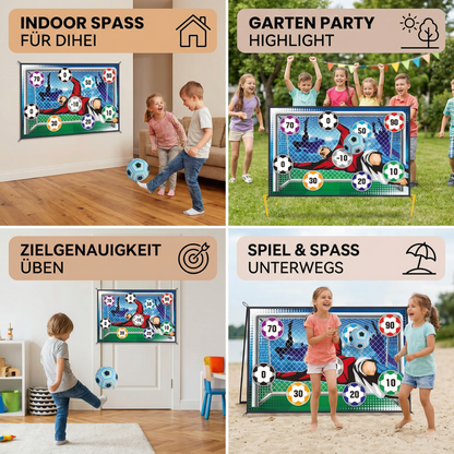 Klebende Fußball Zielschuss Wand  – Indoor & Outdoor Trainings- und Spielset