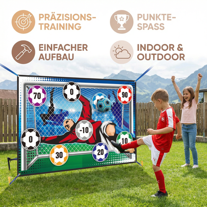 Klebende Fußball Zielschuss Wand  – Indoor & Outdoor Trainings- und Spielset
