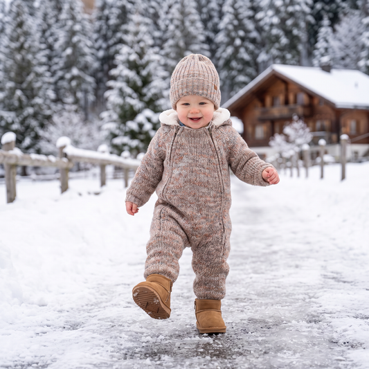 Gemütliche wasserdichte Winterstiefel mit rutschfesten Sohlen