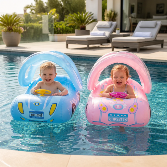Aufblasbarer Baby Schwimmring Auto mit Sonnendach