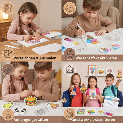 Kreatives Schwamm-Malset für Kinder – DIY Kunstset mit Bubble-Effekt