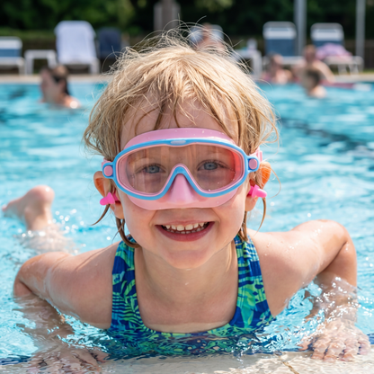 Praktische Schwimmbrille für Kinder – Beschlagfrei, Sicherer Halt & Bequemes Tragen