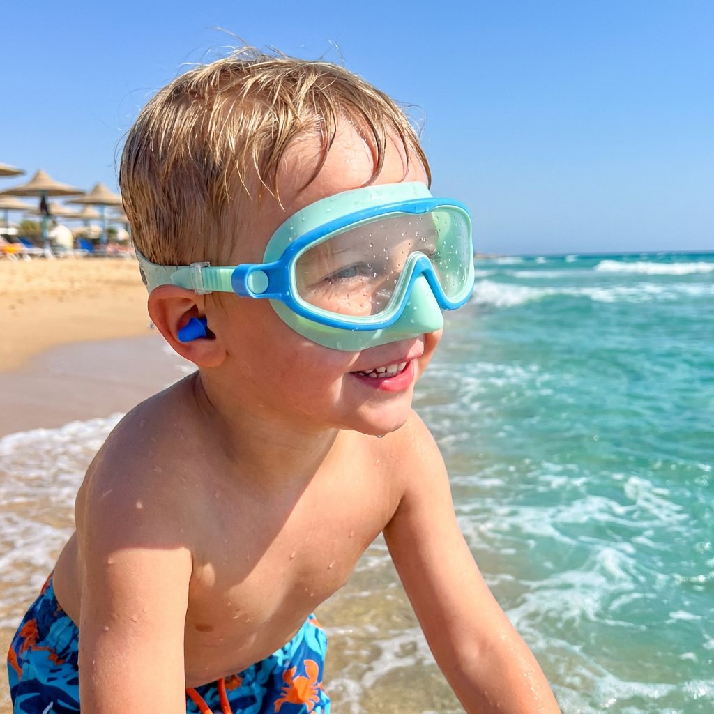 Praktische Schwimmbrille für Kinder – Beschlagfrei, Sicherer Halt & Bequemes Tragen