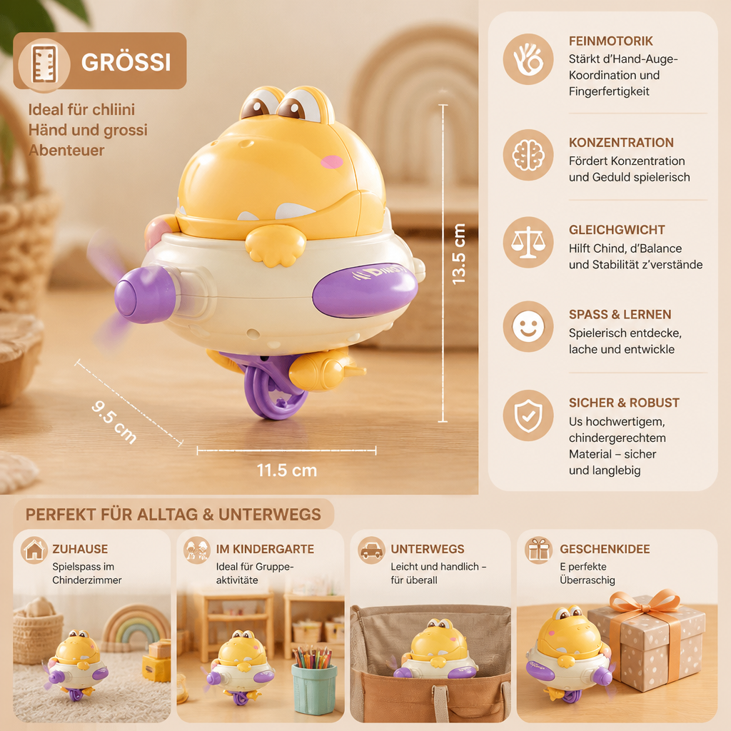 Dino-Balance-Kreiselspielzeug für Kinder