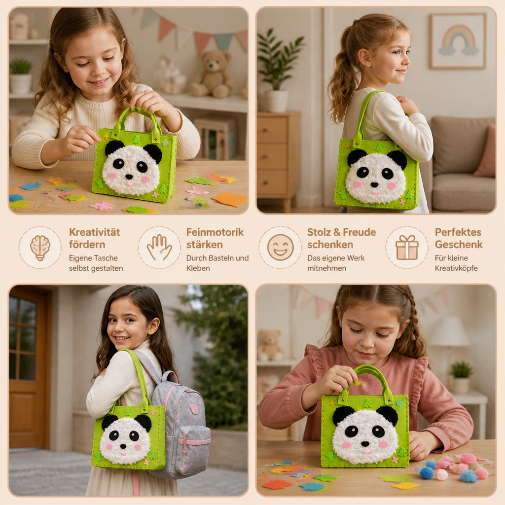 DIY-Plüschtaschen-Bastelset für Kinder
