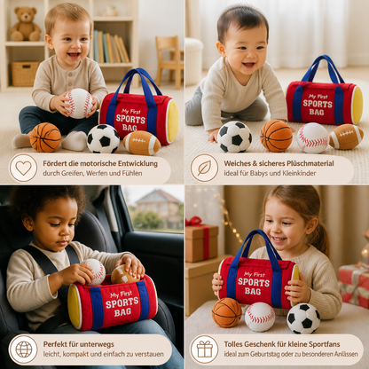 Mein erstes Sport-Plüschset – Weiches Spielzeug für Babys