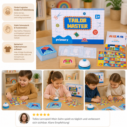 Tailor Master Formen-Zuordnungsspiel aus Holz