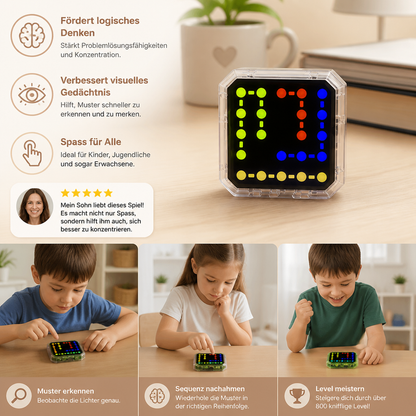 Smartes LED-Logik-Puzzlespiel – Über 800 knifflige Gehirntraining-Level