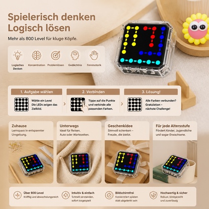 Smartes LED-Logik-Puzzlespiel – Über 800 knifflige Gehirntraining-Level