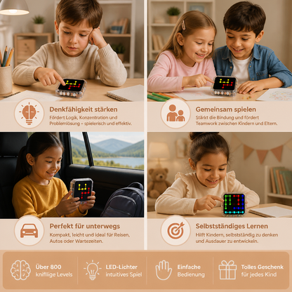 Smartes LED-Logik-Puzzlespiel – Über 800 knifflige Gehirntraining-Level
