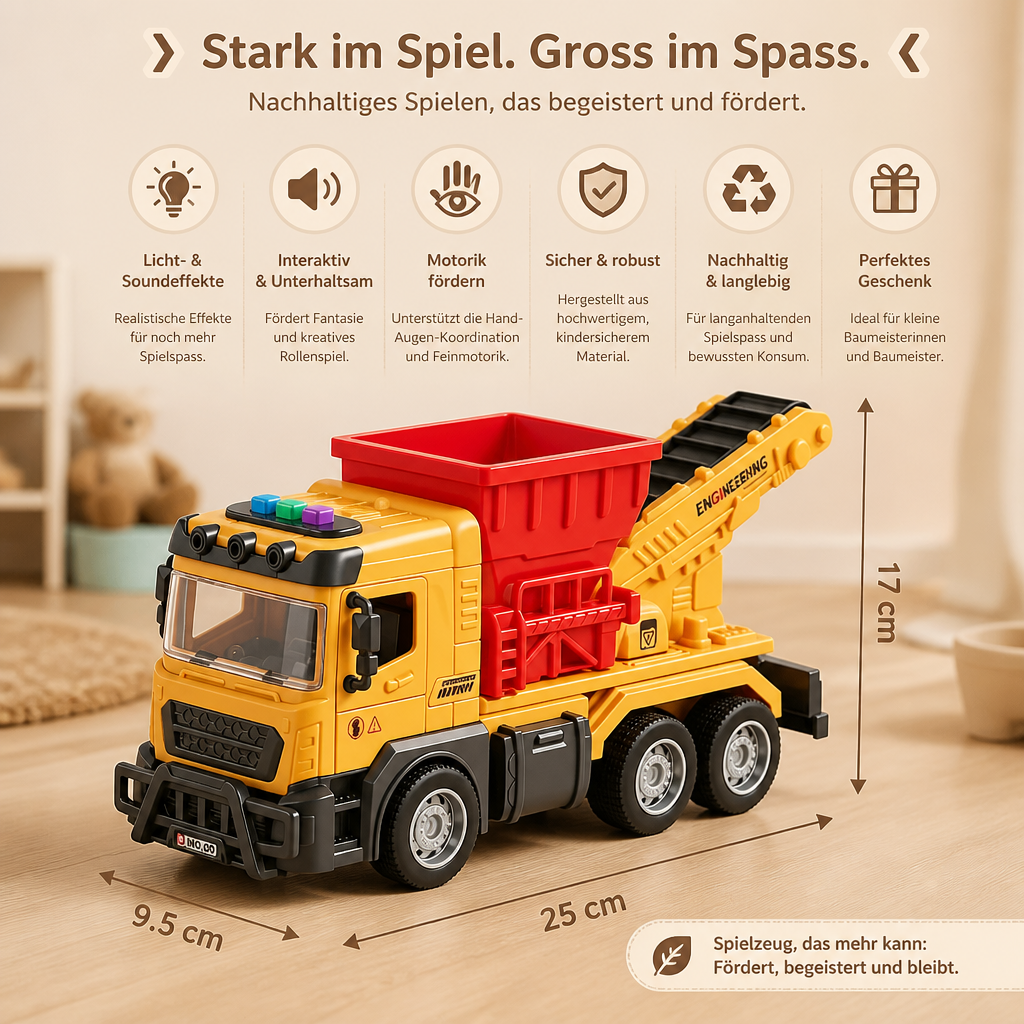 Baukipper-Spielzeug mit Licht- & Soundeffekten