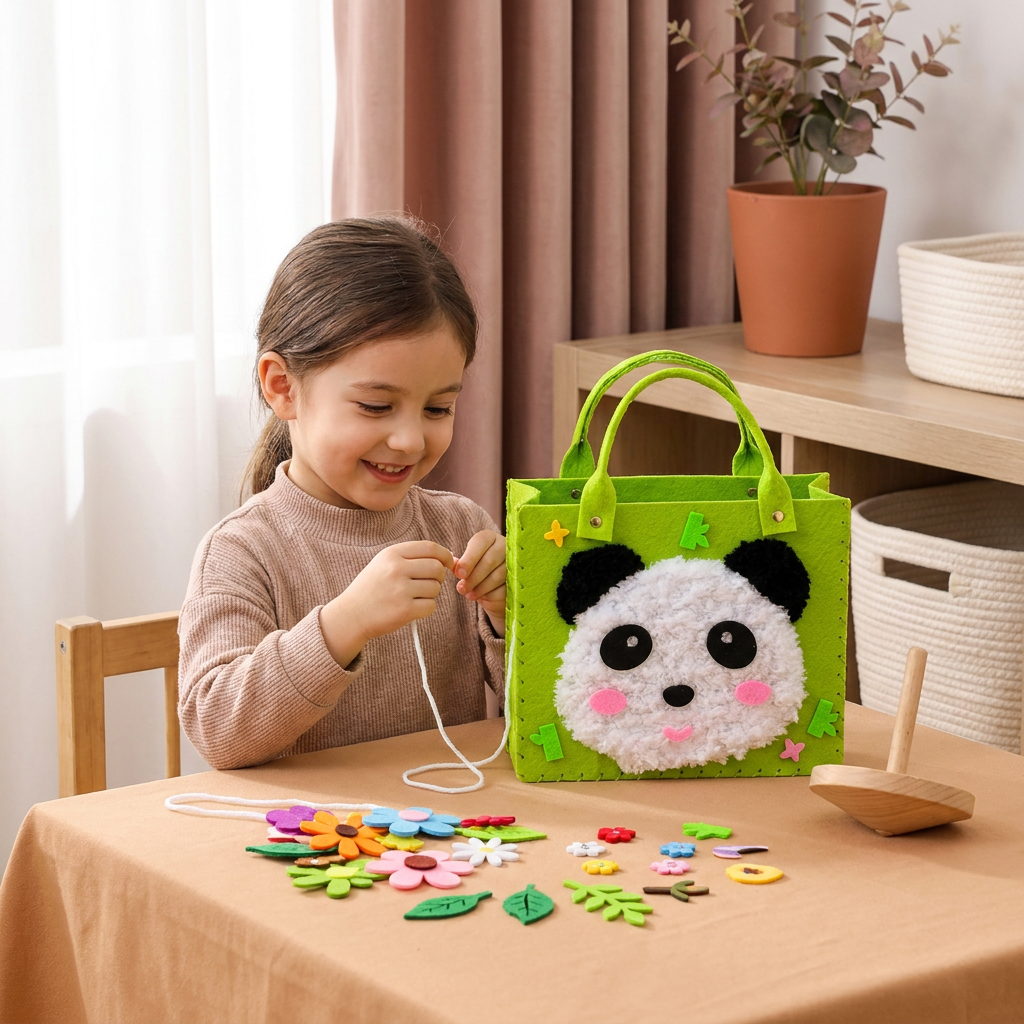 DIY-Plüschtaschen-Bastelset für Kinder