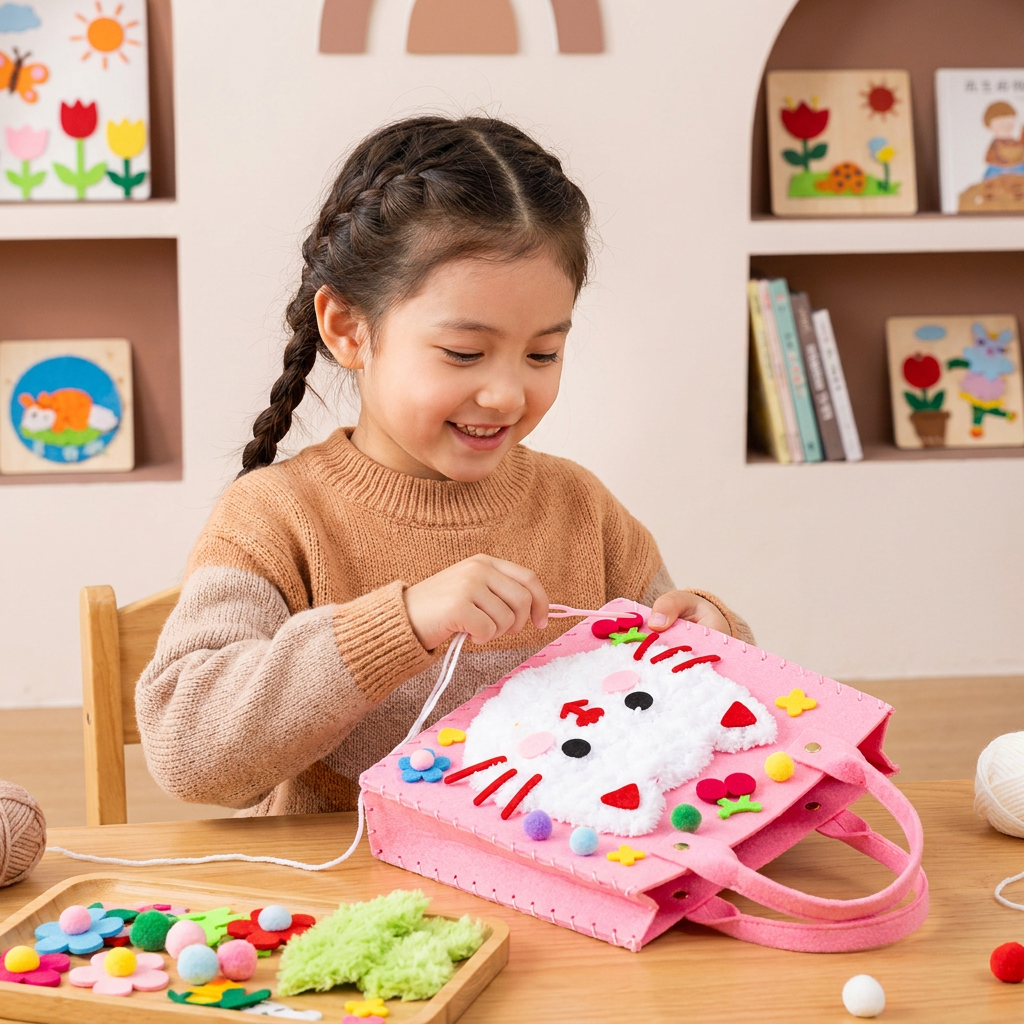 DIY-Plüschtaschen-Bastelset für Kinder