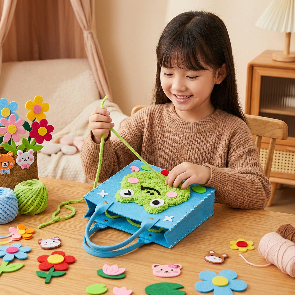 DIY-Plüschtaschen-Bastelset für Kinder