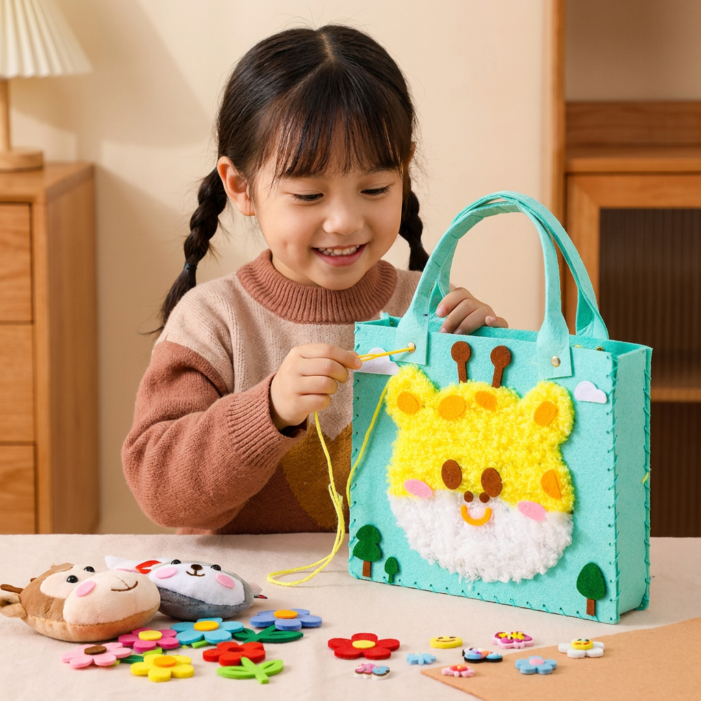 DIY-Plüschtaschen-Bastelset für Kinder