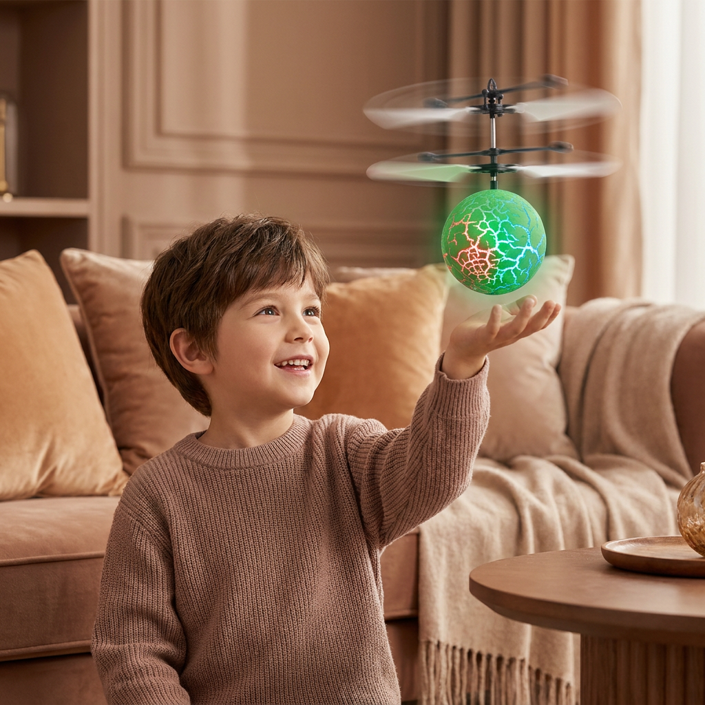 Handgesteuerter fliegender LED-Ball-Drohne für Kinder