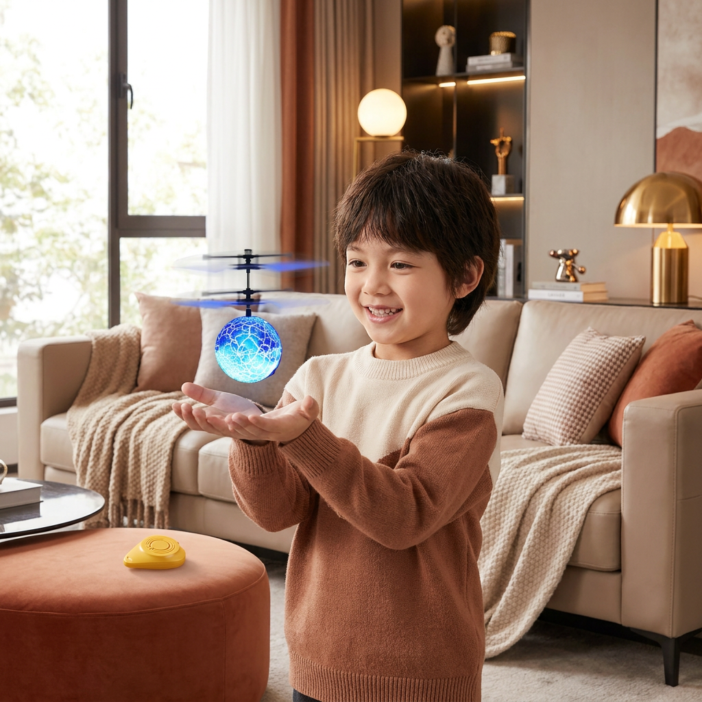 Handgesteuerter fliegender LED-Ball-Drohne für Kinder