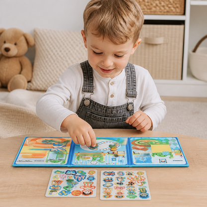 Montessori Magnet-Quiet-Book – Kreatives Ankleide- & Szenenspiel