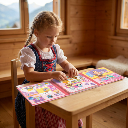 Montessori Magnet-Quiet-Book – Kreatives Ankleide- & Szenenspiel