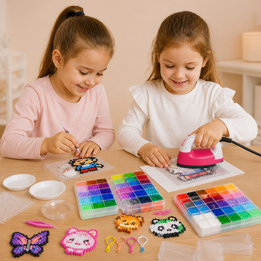 Premium-Bügelperlen-Set mit Bastelwerkzeugen – DIY-Kunst- & Bastelset