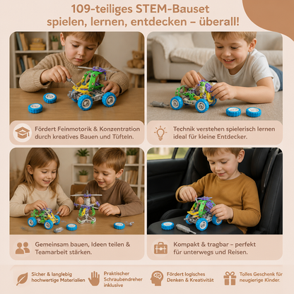 109-teiliges MINT-Bauset mit Schraubendreher