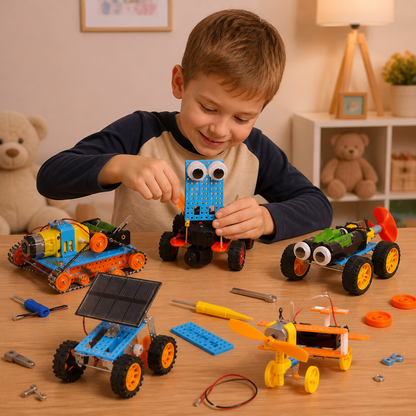 5-in-1 DIY-MINT-Fahrzeug-Bauset für Kinder