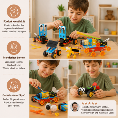 5-in-1 DIY-MINT-Fahrzeug-Bauset für Kinder