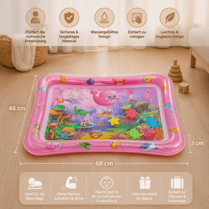 Aufblasbare Wasserspielmatte für die Bauchlage