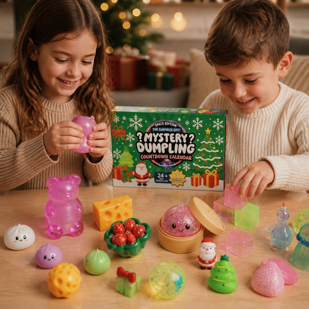 Weihnachts-Squishy-Adventskalender für Kinder