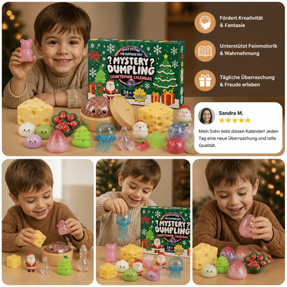 Weihnachts-Squishy-Adventskalender für Kinder