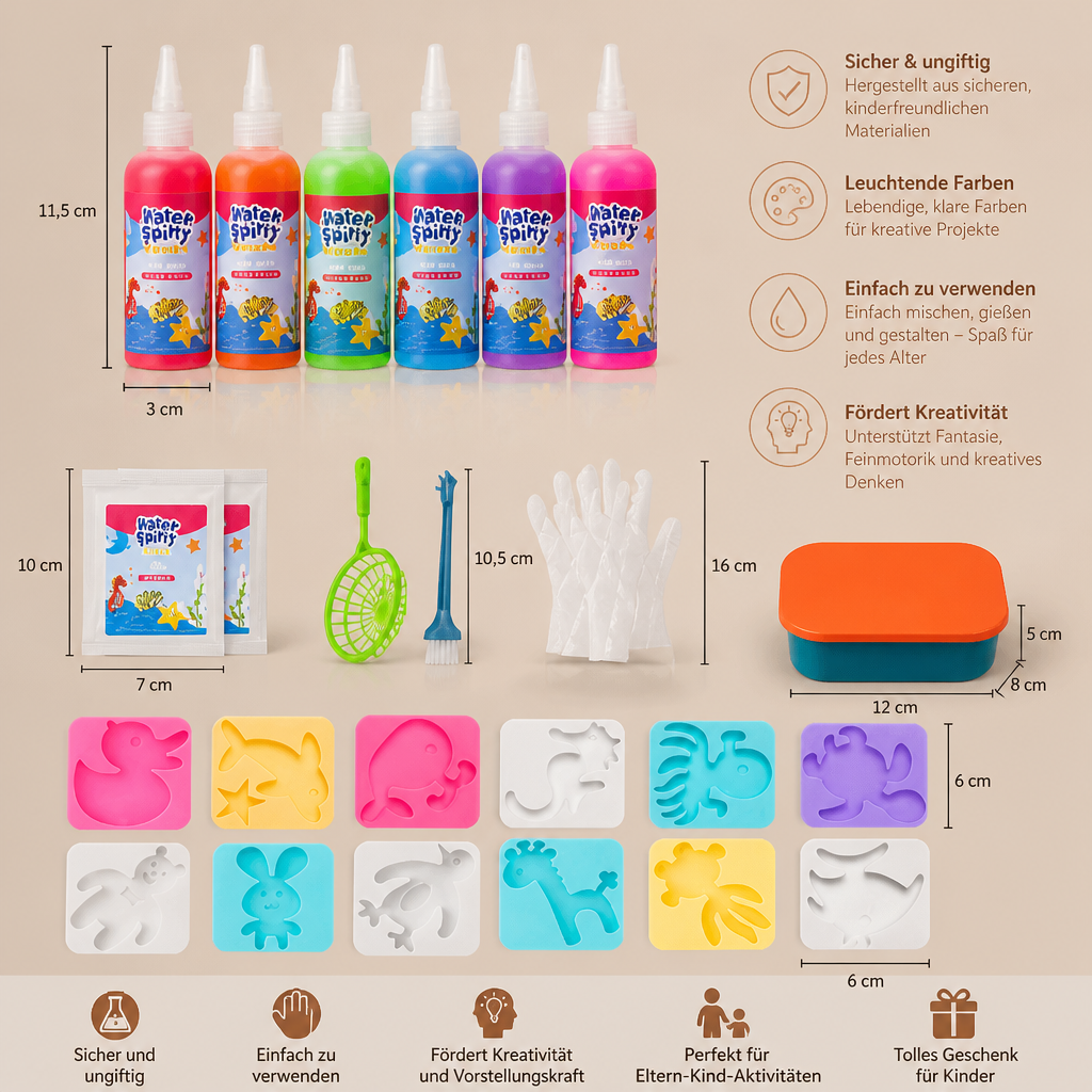 DIY-Wassergelee-Set mit Gelen & Formen