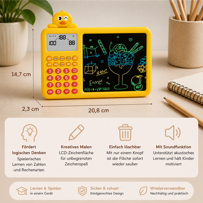 Interaktives Mathe-Zeichen- & Lösch-Lernset für Kinder