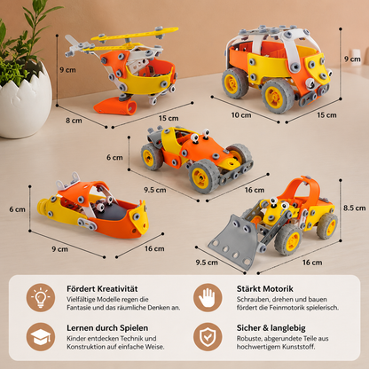 Flexibles MINT-Schrauben- & Muttern-Bausteinset