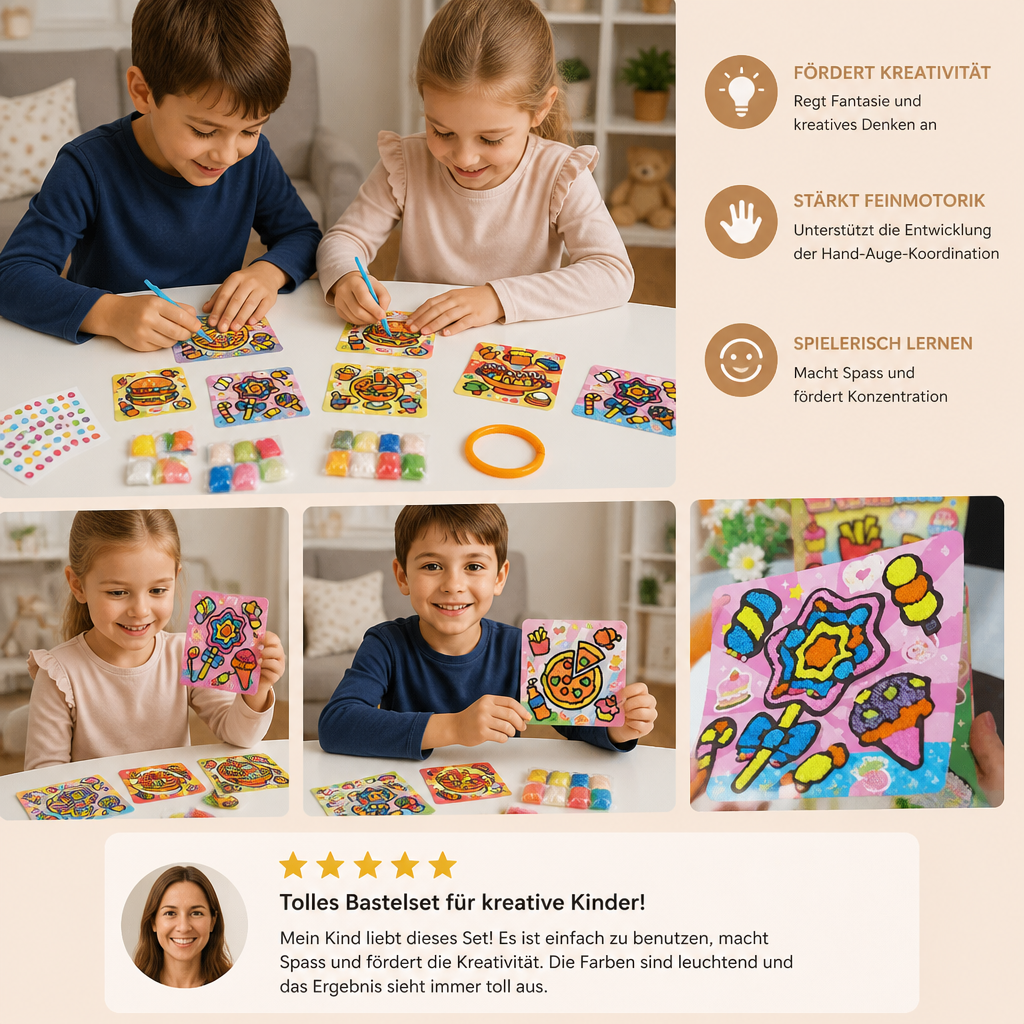 DIY-Knet-Sticker-Bastelset für Kinder
