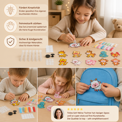 DIY-Punktperlen-Sticker-Bastelset für Kinder