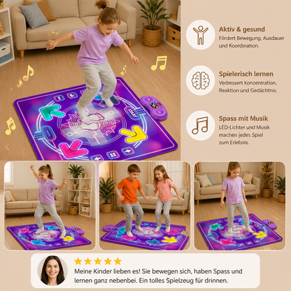 Interaktive musikalische Tanzmatte mit LED-Lichtern für Kinder