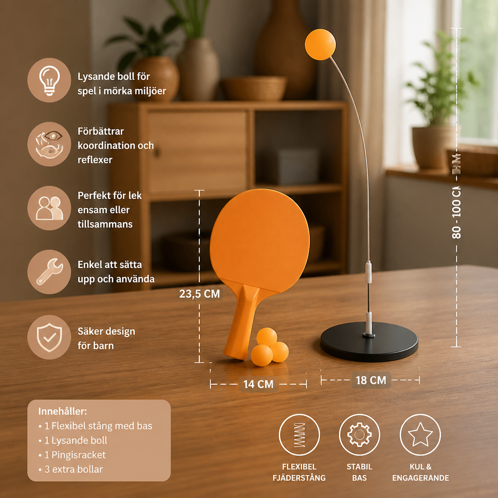 Interaktives leuchtendes Tischtennis-Spiel für Kinder