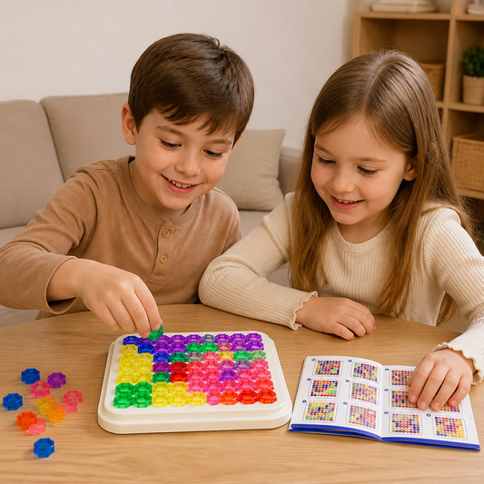 Regenbogen-Perlen-Puzzlebrett – Logik- & Problemlösungsspiel