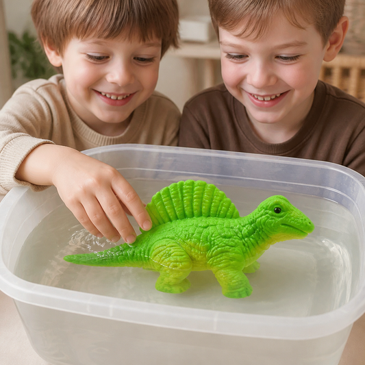 Pädagogisches Dinosaurier-Schlüpfei zum Wachsen im Wasser für Kinder
