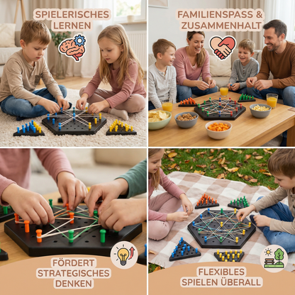 Gummi Band Dreieck Schach Familien Spiel